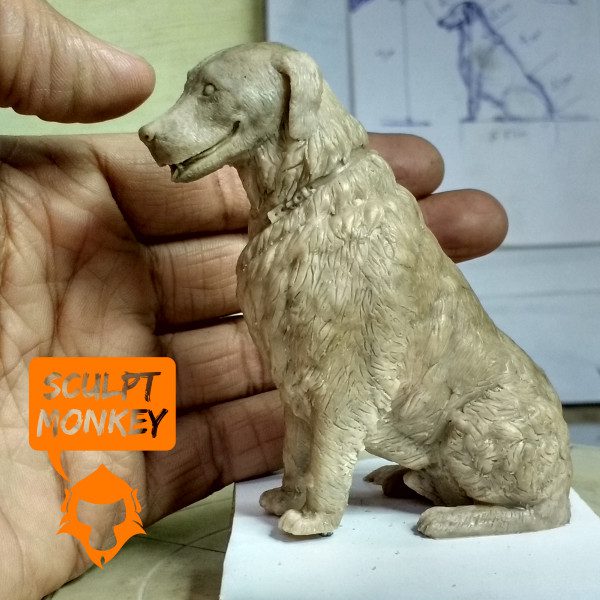 Dog Memorial Figurine - Final Sculpt