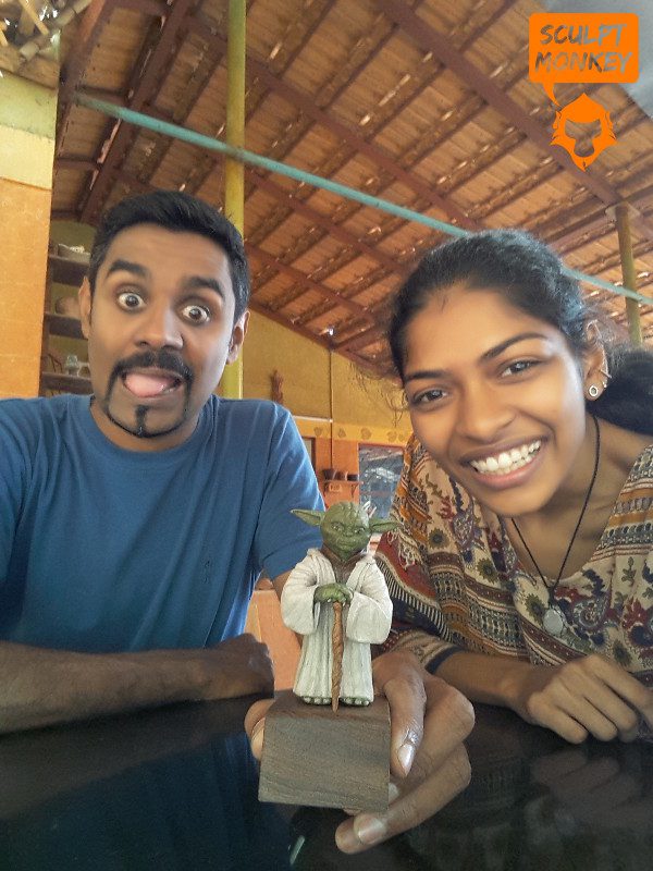 Custom Yoda Figurine - Barney and Reshma