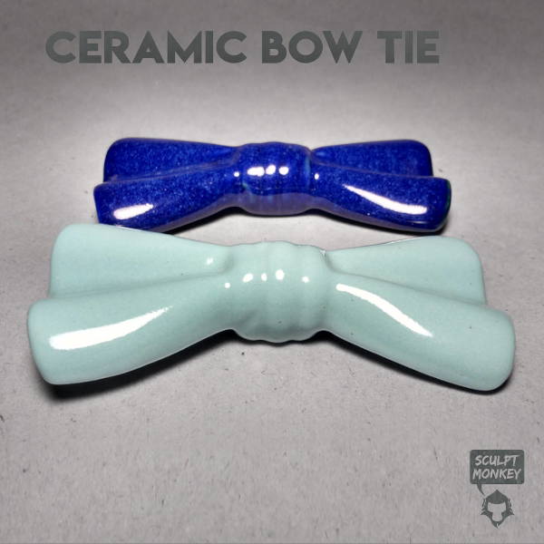 Stoneware Blue Shades - Ceramic Bow ties