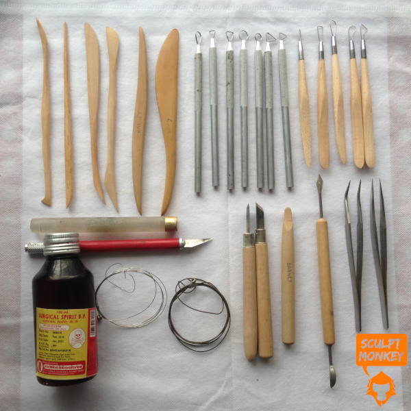 Polymer Clay Tools - Generic mixed set 02